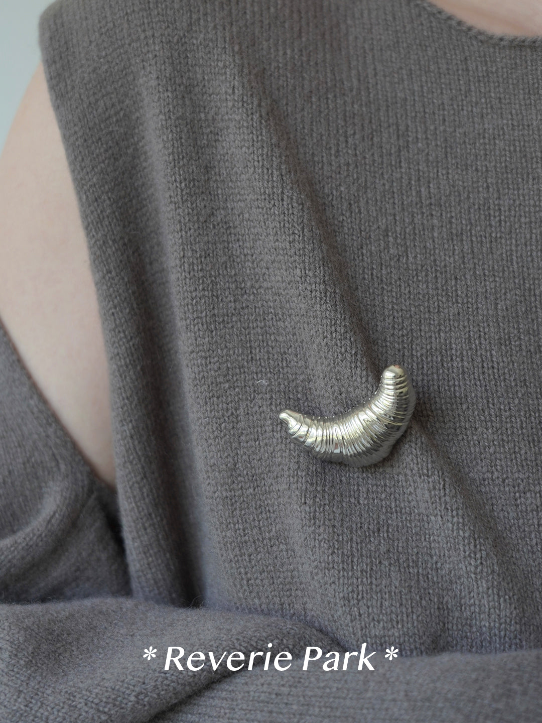 Croissant Brooch