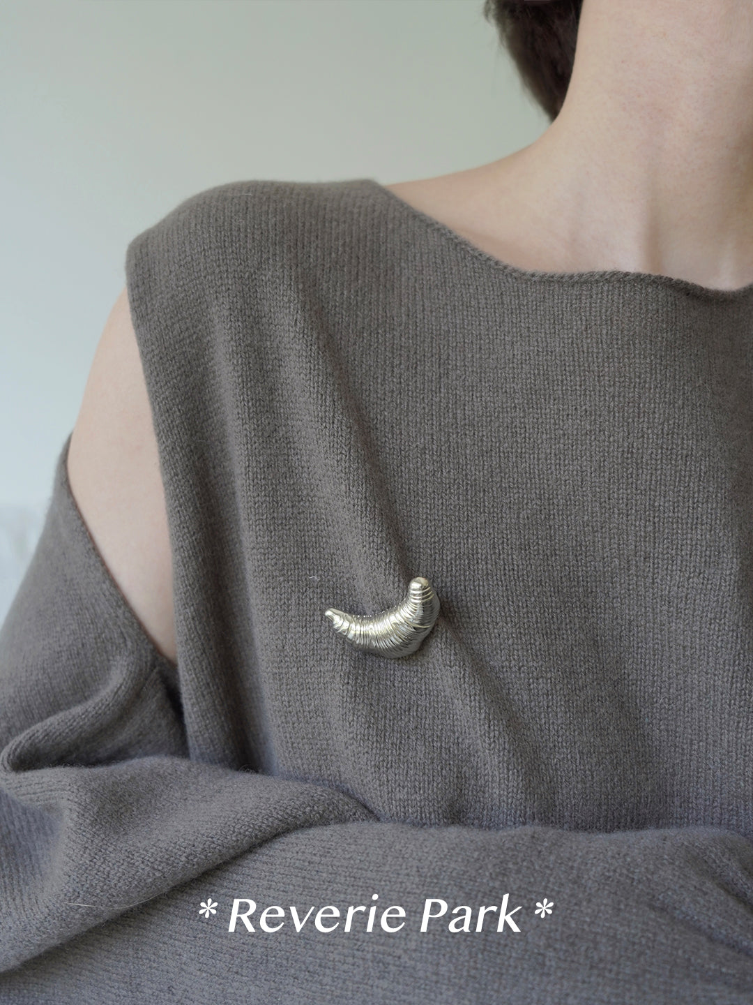 Croissant Brooch