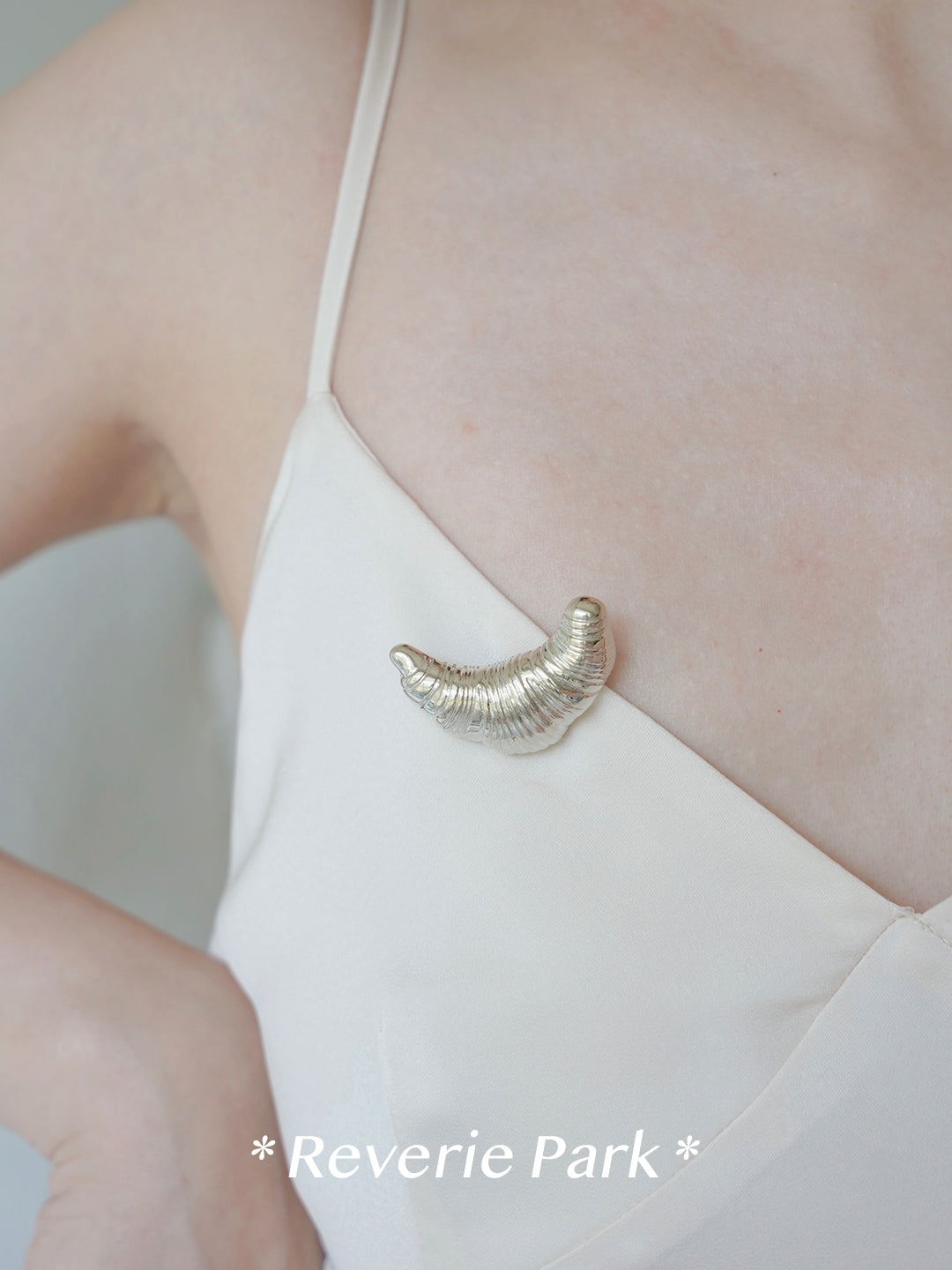 Croissant Brooch