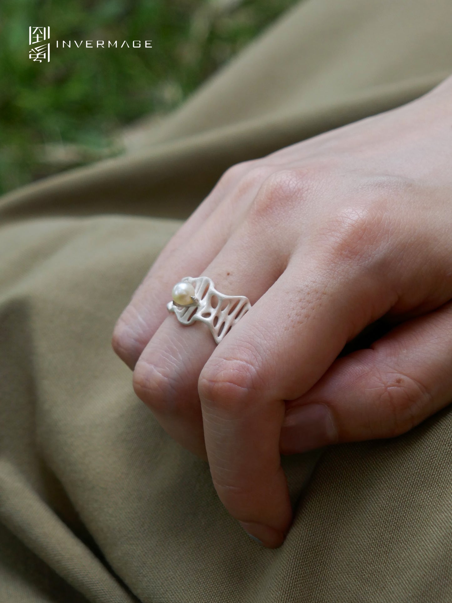 Leaf Vein Adjustable Ring