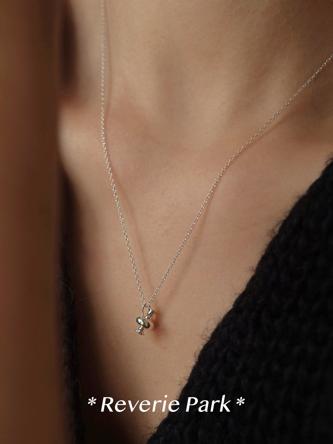 Flagon Silver Necklace