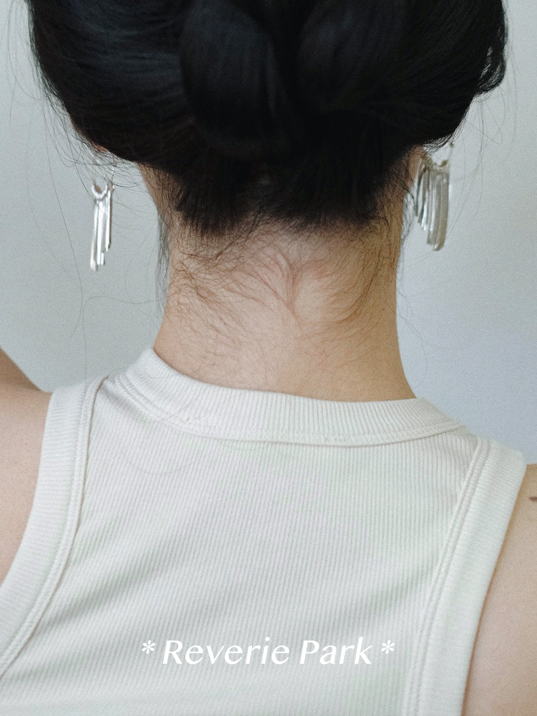 White Tassel ear Loops