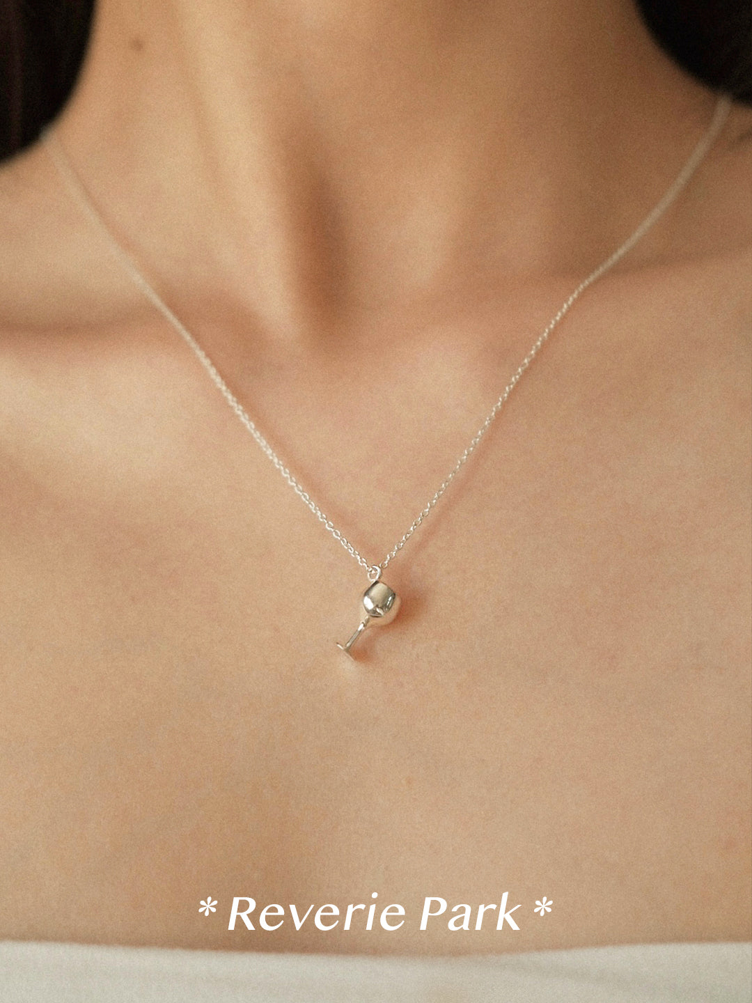 Flagon Silver Necklace